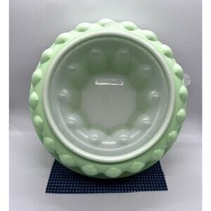 Vtg Tupperware Jello Mold Mint Green 1202-4 3 Piece Ice Ring Picnic Salad